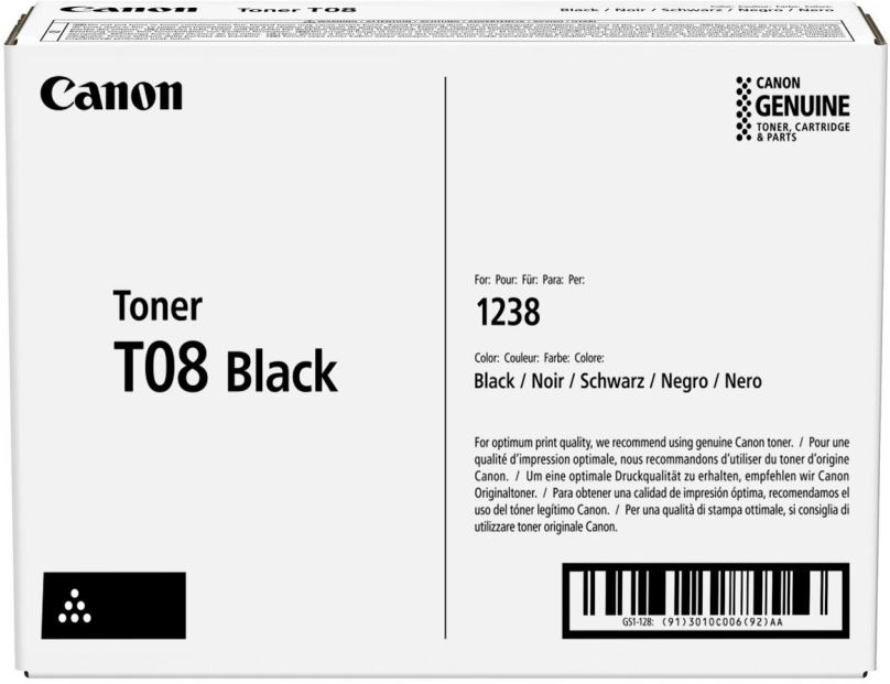 Toner Canon T08 černý
