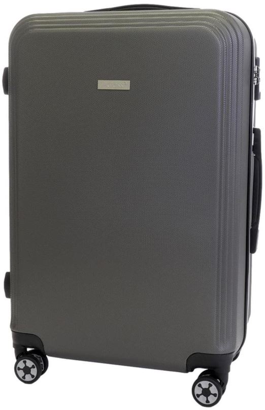Cestovní kufr T-class 1361, vel. L, ABS, TSA zámek, (šedá), 65 x 42 x 27 cm