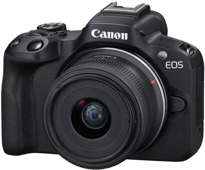 Digitální fotoaparát Canon EOS R50 černá + RF-S 18-45mm f/4.5-6.3 IS STM
