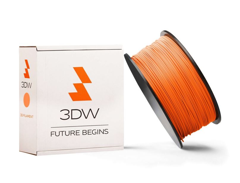 3DW - PLA filament 2,9mm oranžová, 1kg, tisk 195-225°C