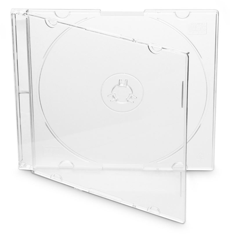 Obal na CD/DVD Cover IT Krabička slim na 1ks - čirá (transparent), 5.2mm,10ks/bal