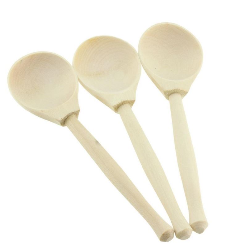 Nádobí do dětské kuchyňky Ulanik Dřevěná sada "3 Wooden small spoons"