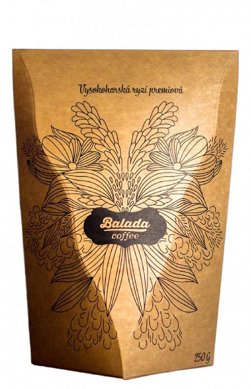 Káva Balada Coffee Jamaica Blue Mountain, zrnková káva, 125g