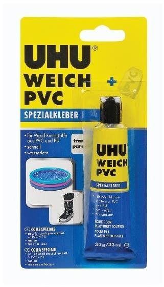 Lepidlo UHU Weich PVC 30 ml/30 g - na měkké plasty se záplatou