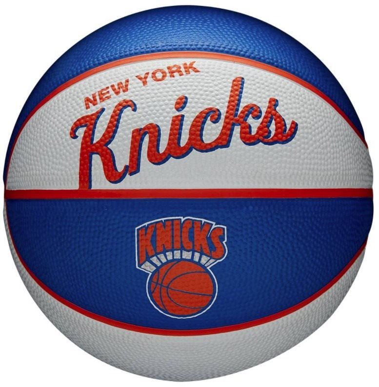 Basketbalový míč Wilson NBA TEAM RETRO BSKT MINI NY KNICKS