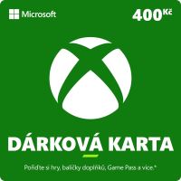 Dobíjecí karta Xbox Live Dárková karta v hodnotě 400Kč