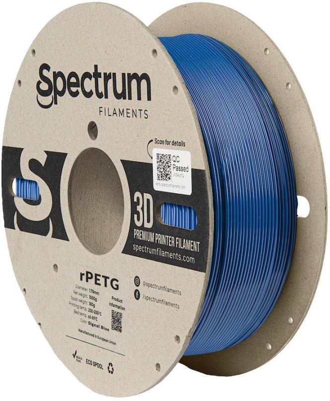 Filament Filament Spectrum rPETG 1.75mm Signal Blue 1kg