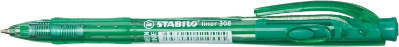 Kuličkové pero STABILO liner zelené, 1 ks