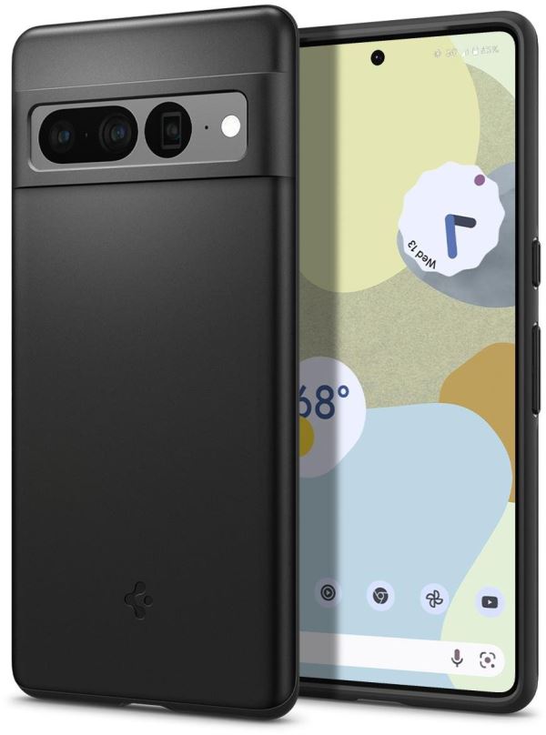 Kryt na mobil Spigen Thin Fit Black Google Pixel 7 Pro
