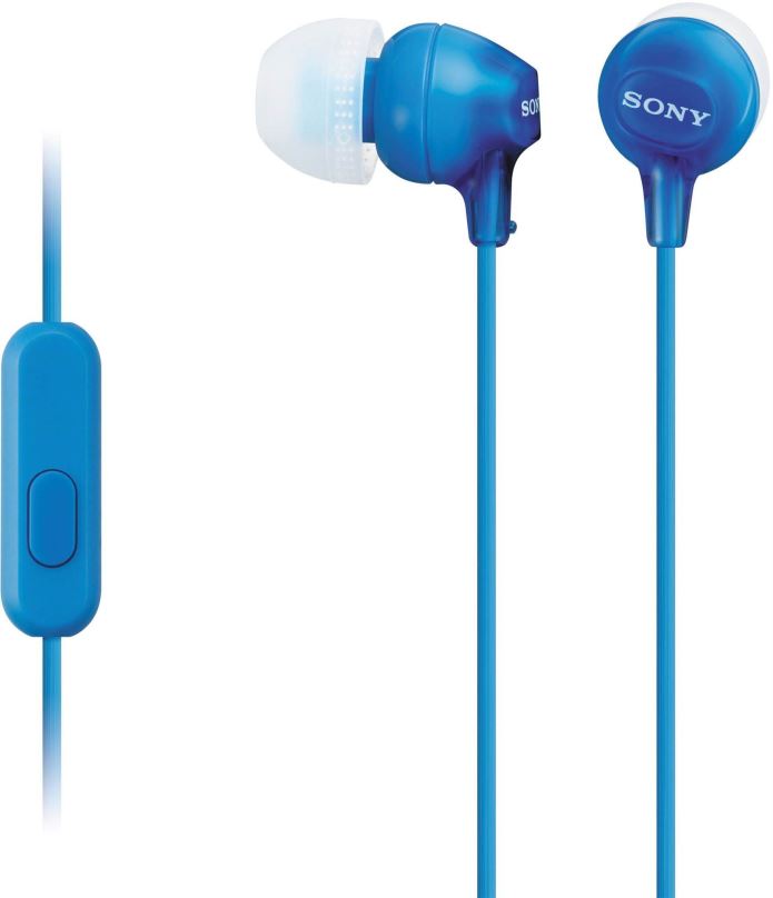 Sluchátka Sony MDR-EX15AP modrá