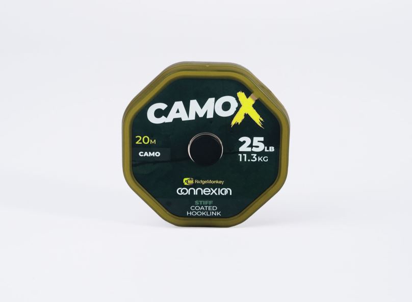 RidgeMonkey Šňůrka Connexion CamoX Soft Coated Hooklink 20m 25lb