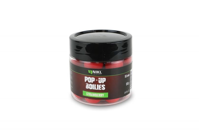 Nikl Pop-Up boilies Strawberry 50g 18mm