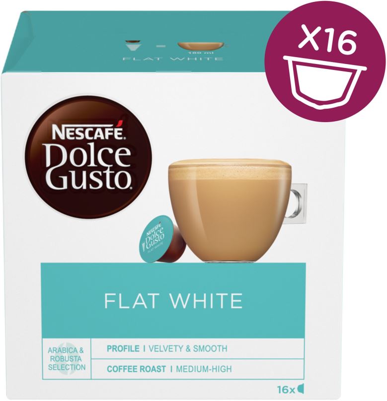 Kávové kapsle NESCAFÉ® Dolce Gusto® Flat White - 16 kapslí