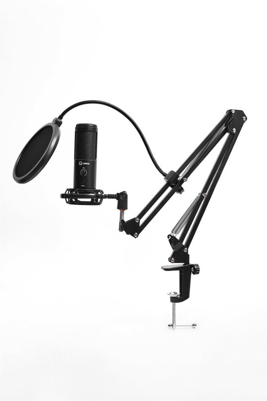 Mikrofon LORGAR Mikrofon Soner 931 pro Streaming, kondenzátorový, Volume, černý