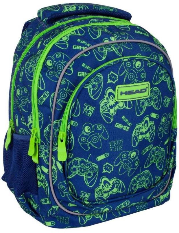 Školní batoh HEAD Gamer modrý