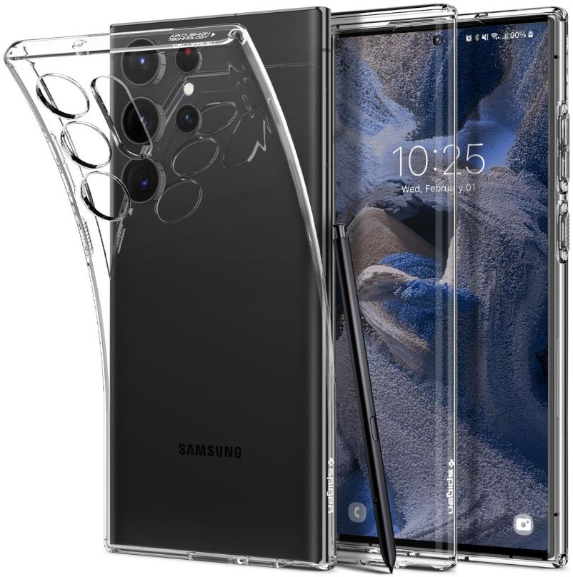 Kryt na mobil Spigen Liquid Crystal Clear Samsung Galaxy S23 Ultra