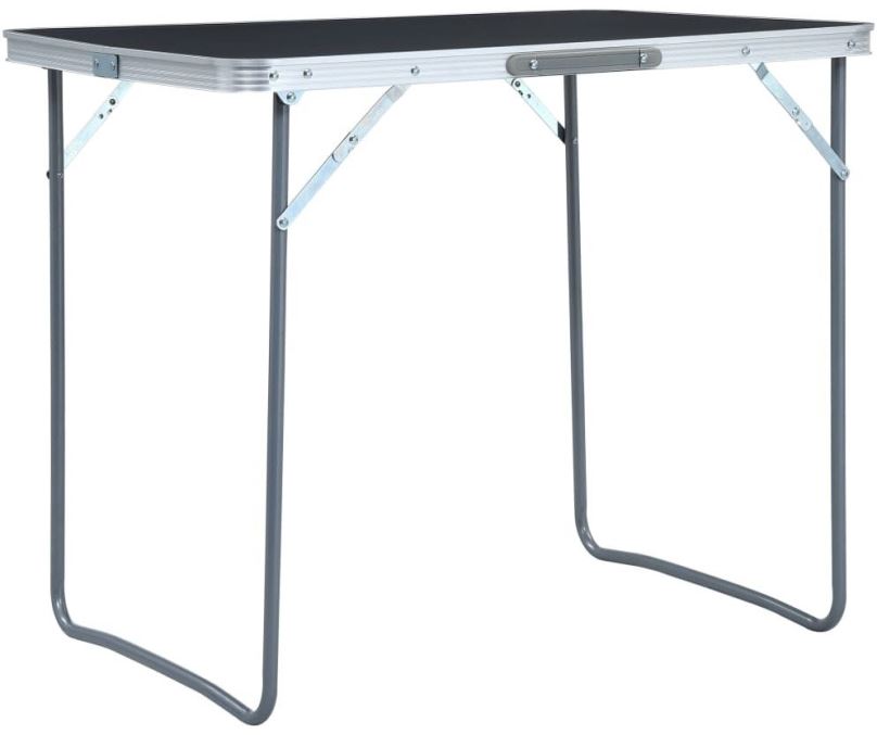 Kempingový stůl Skládací kempingový stůl s kovovým rámem 80 x 60 cm
