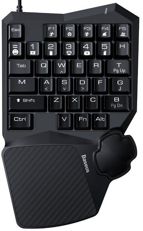Herní klávesnice Baseus GAMO One-Handed Gaming Keyboard Black - US