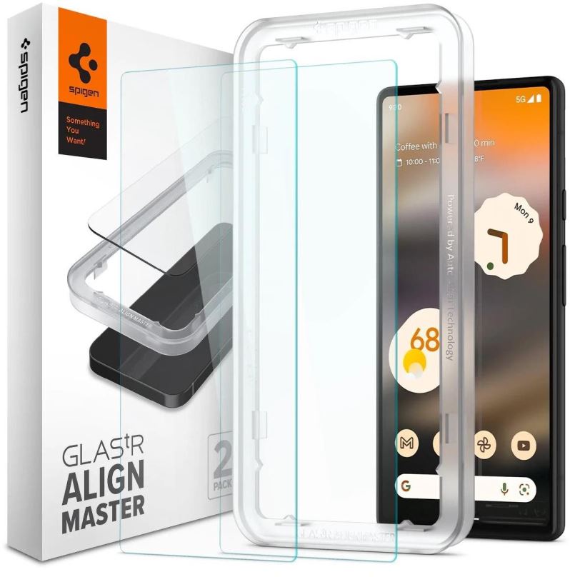 Ochranné sklo Spigen Glass AlignMaster 2 Pack Clear Google Pixel 6a