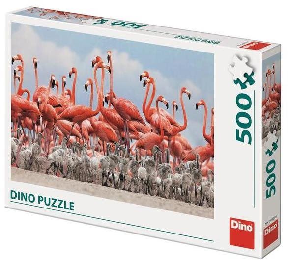 Puzzle Dino plameňáci 500 puzzle