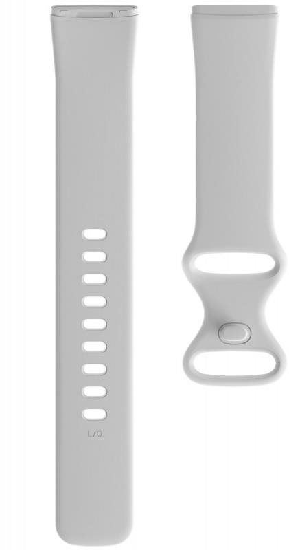 Řemínek Drakero Silikonový pro Fitbit Versa bílý S