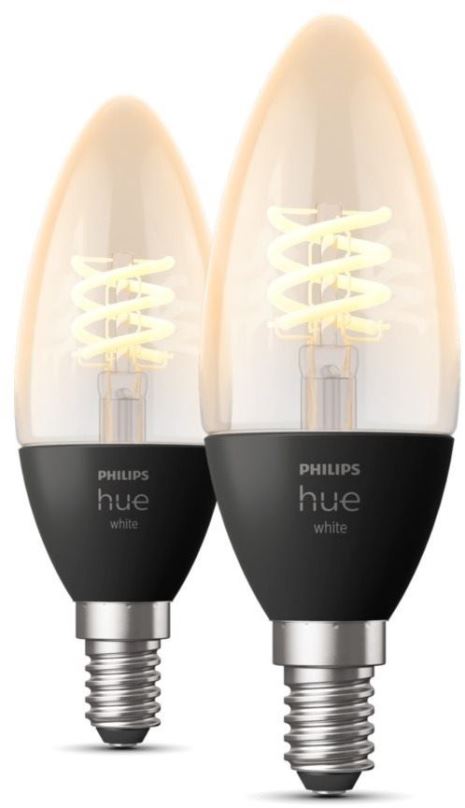 LED žárovka Philips Hue White 4.5W 550 Filament svíčka E14 2ks
