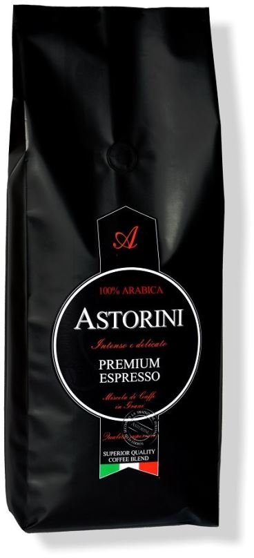 Káva Astorini PREMIUM 100% arabika, zrnková káva, 1000g