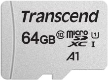 Paměťová karta Transcend microSDXC 64GB SDC300S + SD adaptér