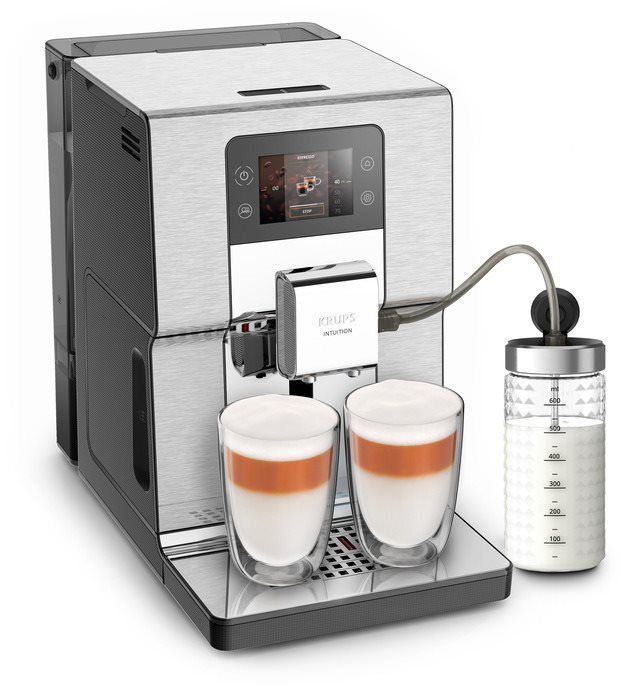 Automatický kávovar KRUPS EA877D10 Intuition Experience+ s nádobou na mléko