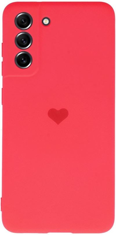 Kryt na mobil Vennus Valentýnské pouzdro Heart pro Samsung Galaxy S21 Plus - červené