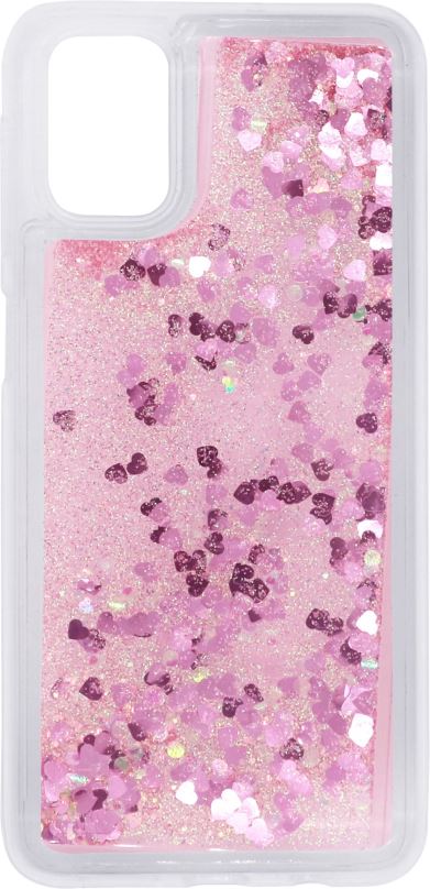 Kryt na mobil iWill Glitter Liquid Heart Case pro Samsung Galaxy M51