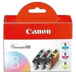 Cartridge Canon CLI-8 C/M/Y Pack azurová, purpurová, žlutá
