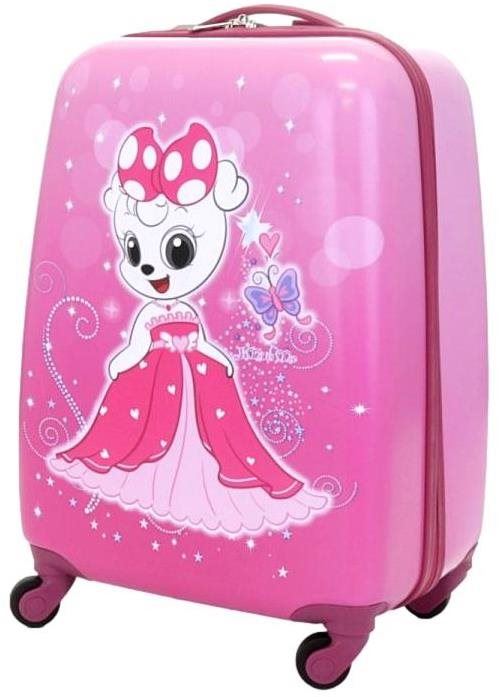 Dětský kufr T-class® Dětský palubní kufr 18" 3464, Princezna-růžová