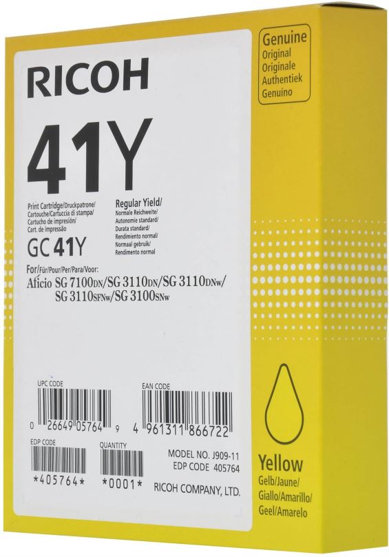Toner Ricoh GC41Y žlutý