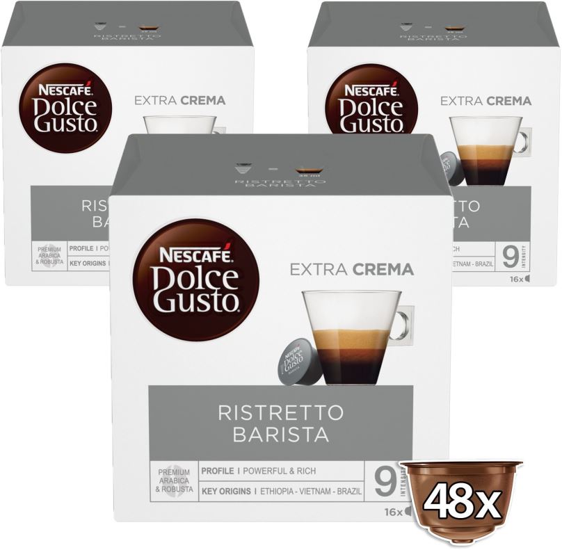 Kávové kapsle NESCAFÉ Dolce Gusto Espresso Barista, 3 balení