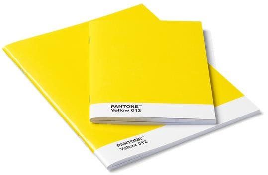 Zápisník PANTONE měkká vazba, Yellow 012 - sada 2 velikostí