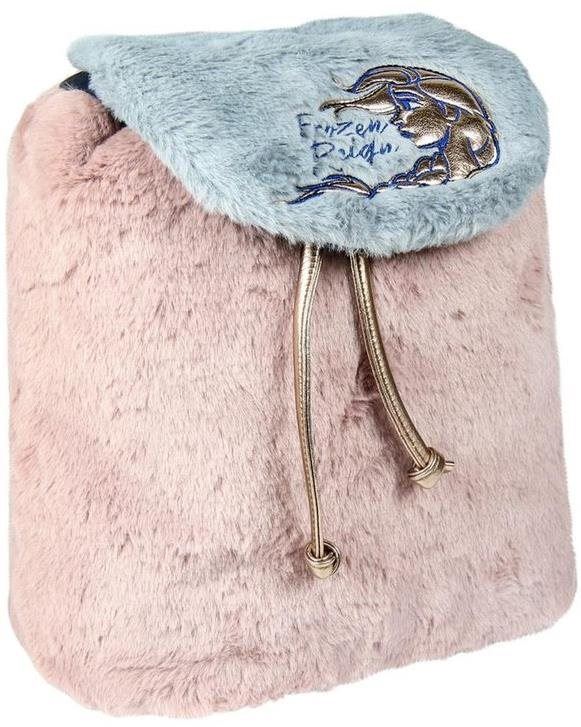 Dětský batoh CERDA Růžový Frozen 2 plyšový stahovací