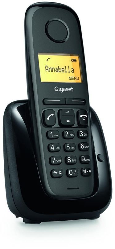 Telefon pro pevnou linku Gigaset A180 černá