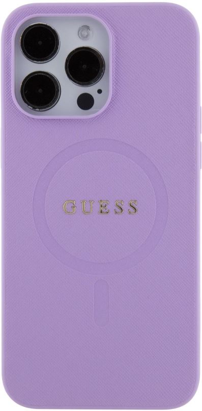 Kryt na mobil Guess PU Saffiano MagSafe Zadní Kryt pro iPhone 15 Pro Max Purple