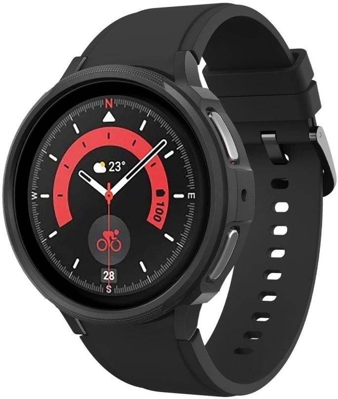 Ochranný kryt na hodinky Spigen Liquid Air Black Samsung Galaxy Watch5 Pro 45mm