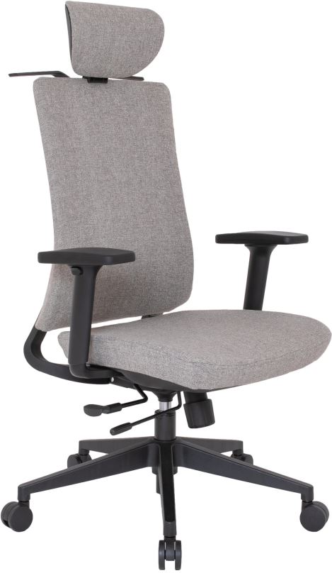Kancelářská židle KAPA Zlín RONY, bali, sv. šedá, žíhaná