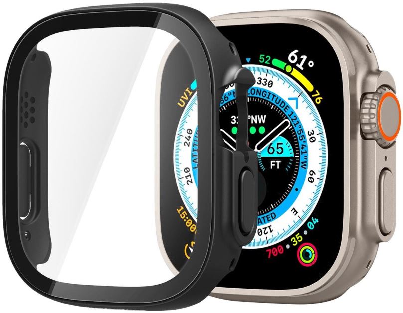 Ochranný kryt na hodinky Spigen Thin Fit 360 Black Apple Watch Ultra 2/Ultra 49mm