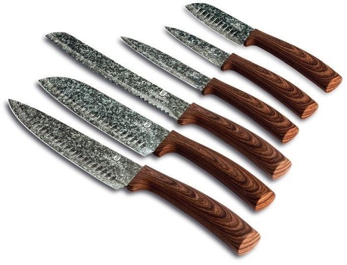 Sada nožů BerlingerHaus Sada nožů s nepřilnavým povrchem 6 ks Forest Line BH-2505