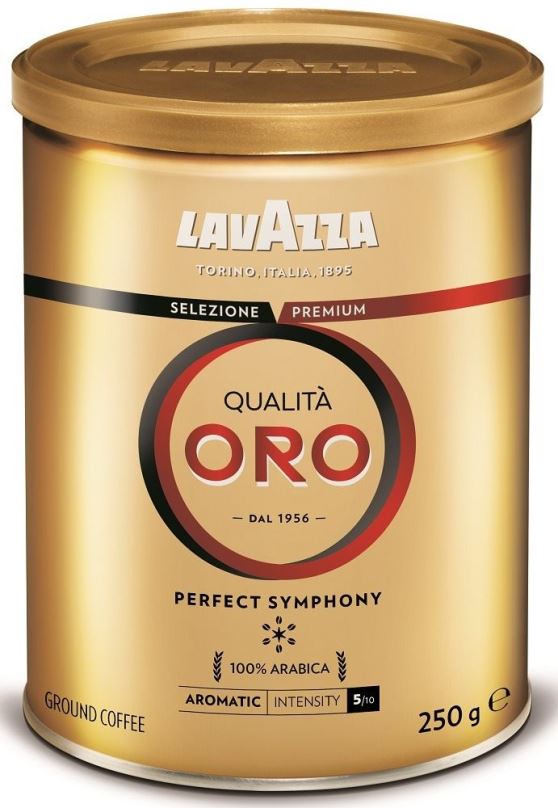 Káva Lavazza Qualitá Oro, mletá, plechovka 250g