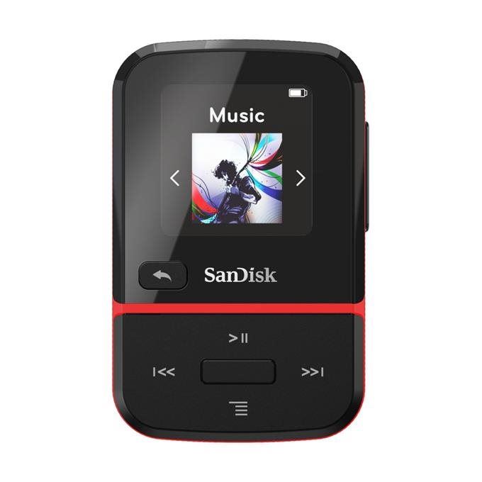 MP3 přehrávač SanDisk MP3 Clip Sport Go2 16 GB, červená