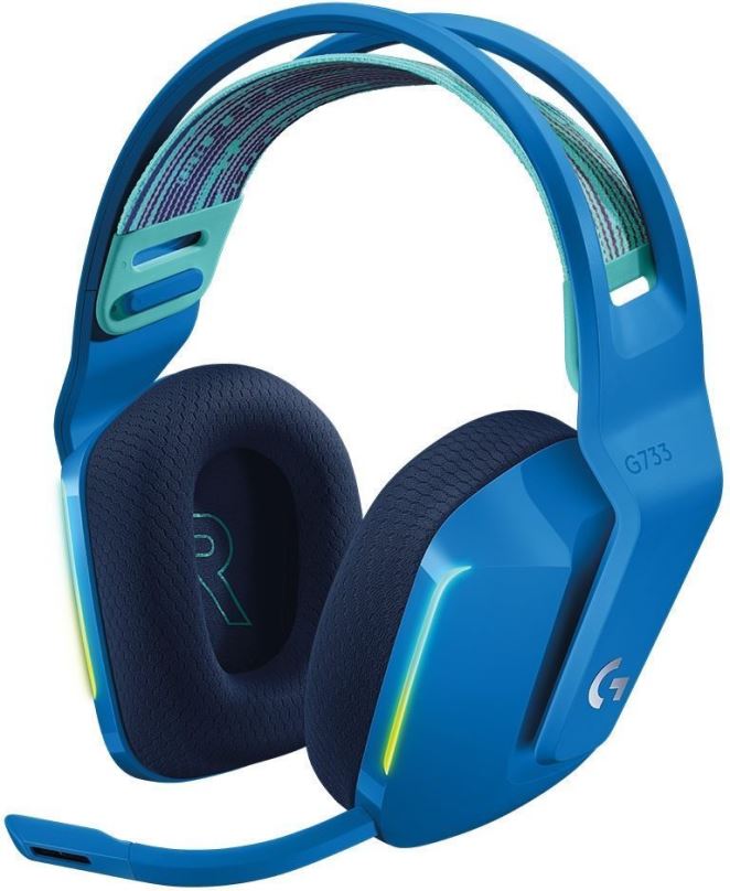 Herní sluchátka Logitech G733 LIGHTSPEED Wireless RGB Gaming Headset BLUE