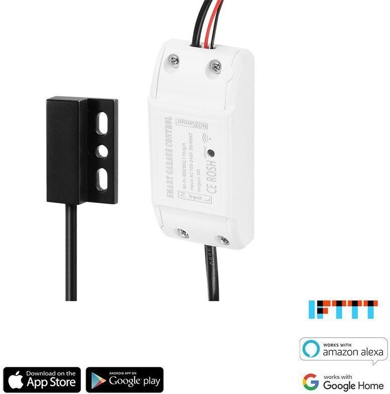 WiFi spínač iQtech SmartLife SB003, WiFi relé pro garážová vrata a brány