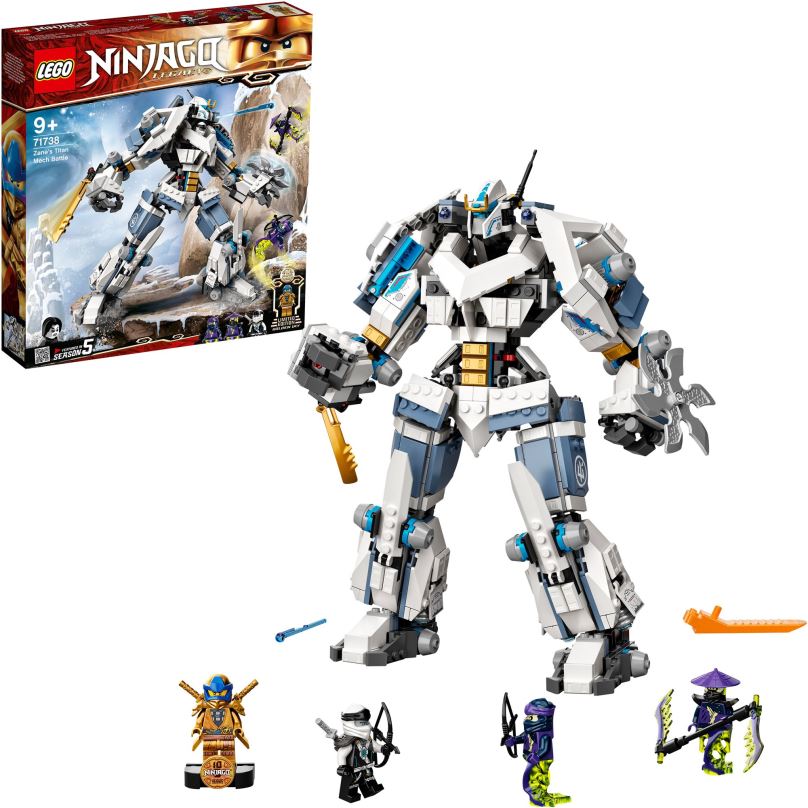 LEGO stavebnice LEGO® NINJAGO® 71738 Zane a bitva s titánskými roboty