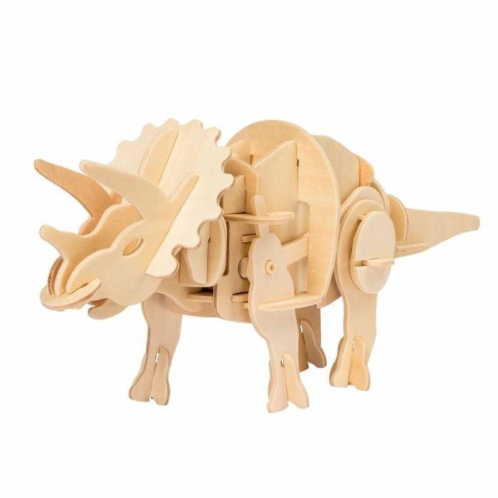 3D puzzle Robotime Dřevěné 3D puzzle - Triceratops