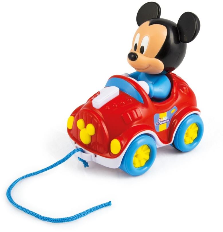 Tahací hračka Clementoni Tahací autíčko Baby Mickey